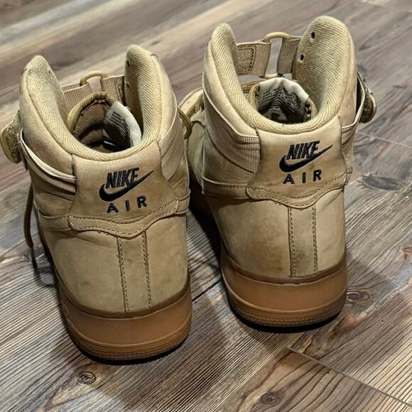 Nike Air Force One AF1 High Premium Womens Athletic Shoes Size 12 US 654440-200 - Picture 5 of 8